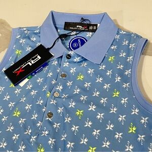 RLX Ralph Lauren Women's NWT‎ Golf Polo sleeveless palm tree size XXS pickleball